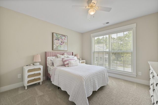 3705 Sandy Gate Ln, Mount Pleasant, SC 29466 - bedroom with light colored carpet and ceiling fan