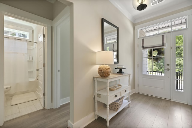 3705 Sandy Gate Ln, Mount Pleasant, SC 29466 - entrance foyer featuring wood finished floors and healthy amount of natural light