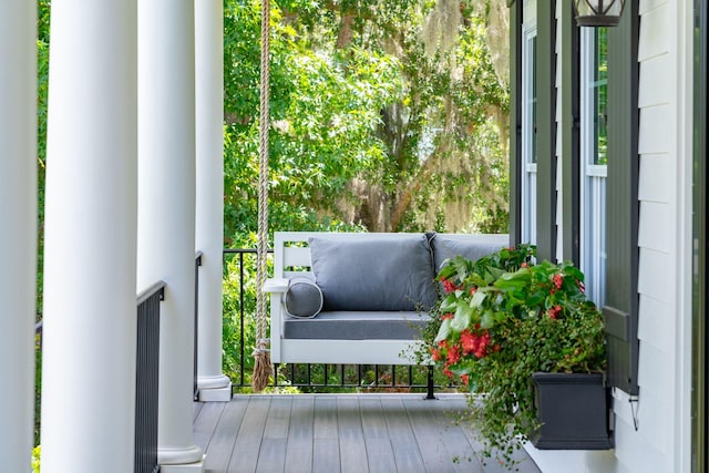 view of balcony