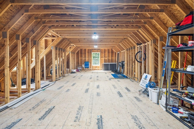 view of attic