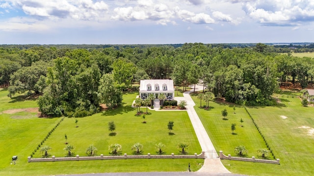 bird's eye view featuring a rural view