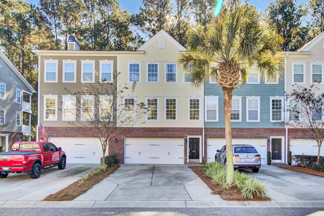 view of front of house featuring a garage