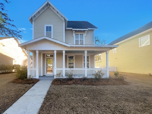 view of front of home featuring a porch