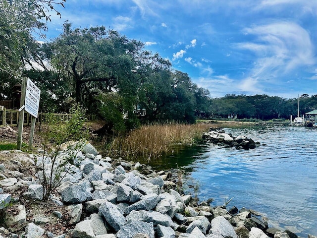 view of water feature