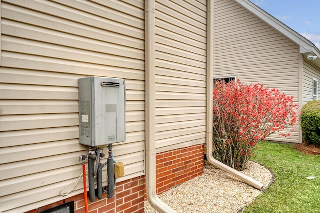 details with water heater