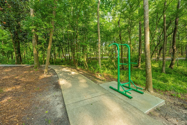 exterior space with a playground