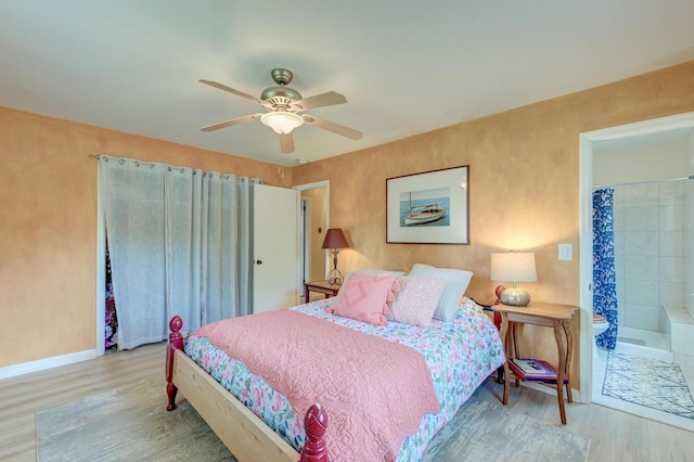 2506 Birkenhead Dr, Charleston, SC 29414 - bedroom with baseboards, wood finished floors, and ceiling fan