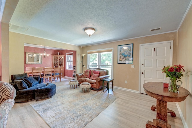 2506 Birkenhead Dr, Charleston, SC 29414 - living room with visible vents and a textured ceiling
