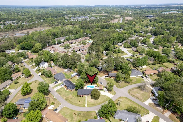 2506 Birkenhead Dr, Charleston, SC 29414 - birds eye view of property featuring a residential view and a view of trees