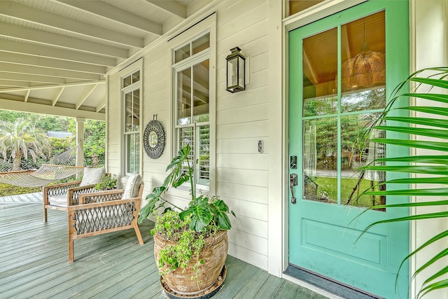 312 Hobcaw Dr, Mount Pleasant, SC 29464 - view of exterior entry with a porch