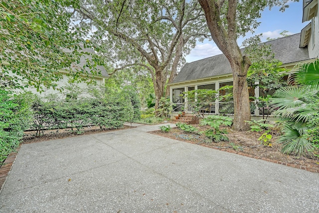 312 Hobcaw Dr, Mount Pleasant, SC 29464 - view of patio featuring a sunroom