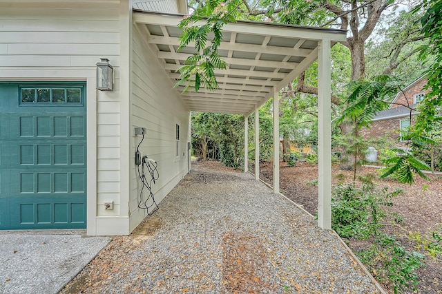 312 Hobcaw Dr, Mount Pleasant, SC 29464 - view of patio / terrace featuring a garage