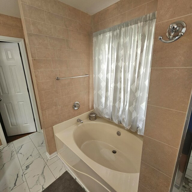 bathroom featuring a bathtub