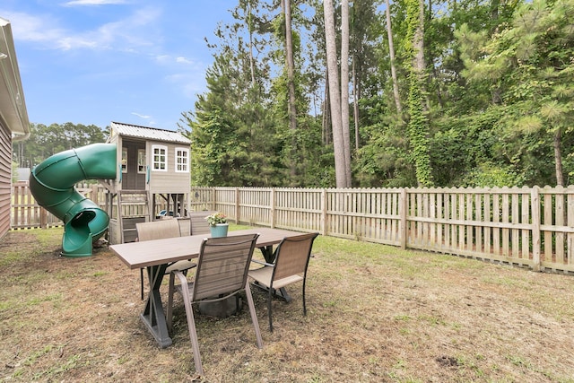 1576 Nautical Chart Dr, Charleston, SC 29414 - view of yard with a playground and outdoor dining space