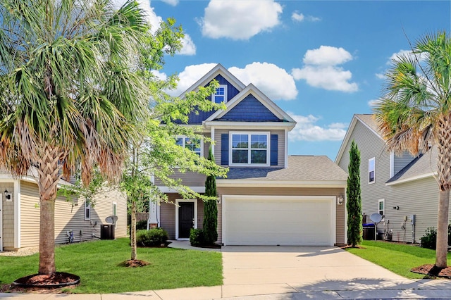 1484 Milldam Pass, Johns Island, SC 29455 - craftsman inspired home featuring concrete driveway, a front yard, and roof with shingles