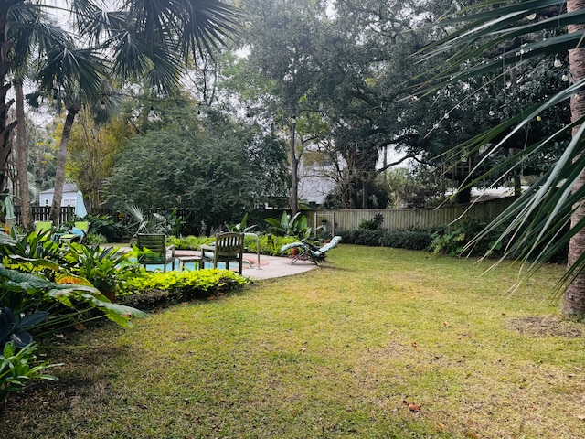 view of yard featuring a patio area