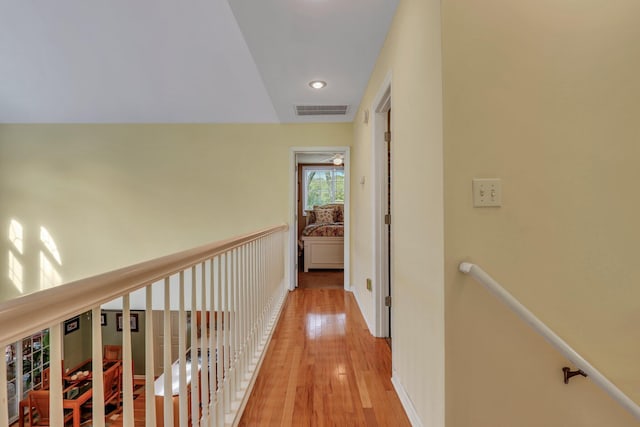 hallway featuring light hardwood / wood-style flooring