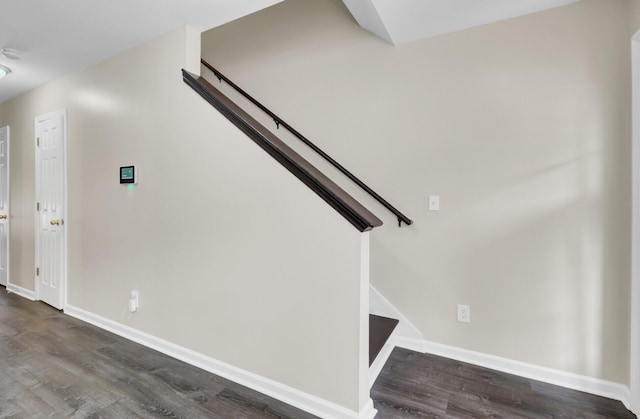 1005 Washitonia Way Unit B, Charleston, SC 29492 - stairway featuring wood finished floors and baseboards