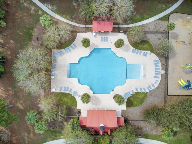 1005 Washitonia Way Unit B, Charleston, SC 29492 - bird's eye view of a pool area