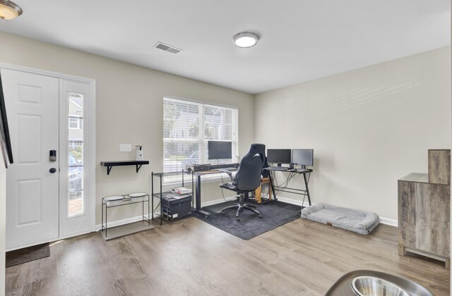 1005 Washitonia Way Unit B, Charleston, SC 29492 - office area with wood finished floors and baseboards