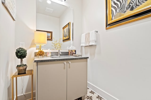 bathroom featuring vanity