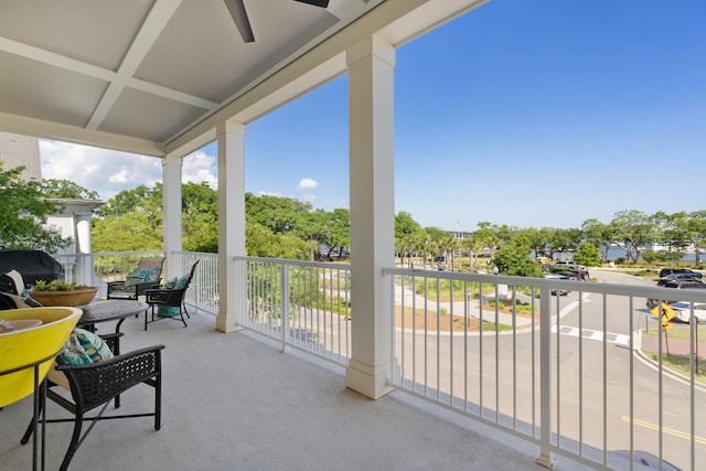 exterior space featuring a balcony