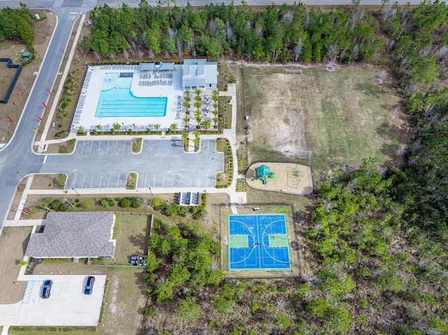 birds eye view of property