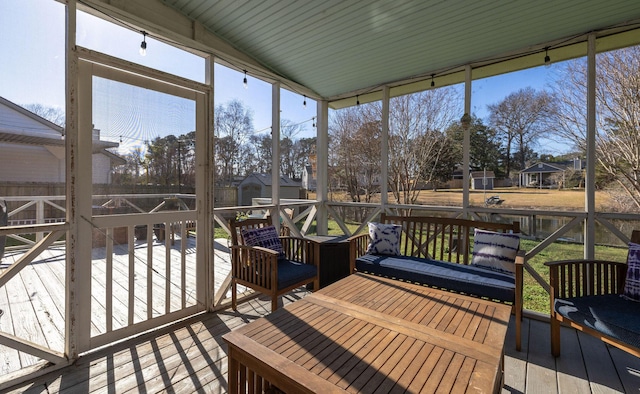 view of sunroom / solarium