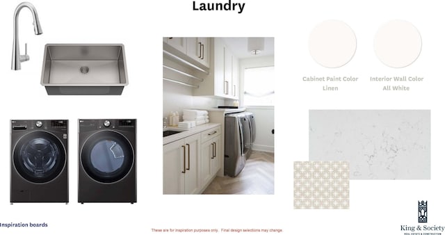 931 Kincade Dr, Mount Pleasant, SC 29464 - laundry room with washer and dryer and cabinet space