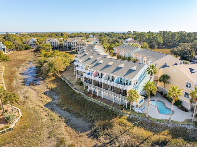 birds eye view of property featuring a residential view