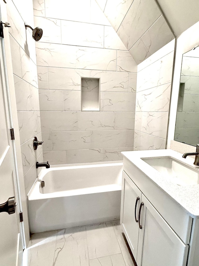 30 Nats Ct, Charleston, SC 29403 - bathroom featuring vanity, marble finish floors, and bathing tub / shower combination