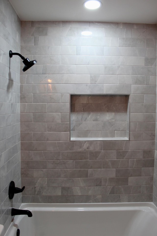 bathroom featuring shower / bath combination