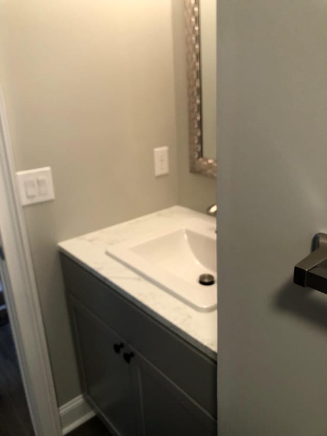 bathroom featuring vanity