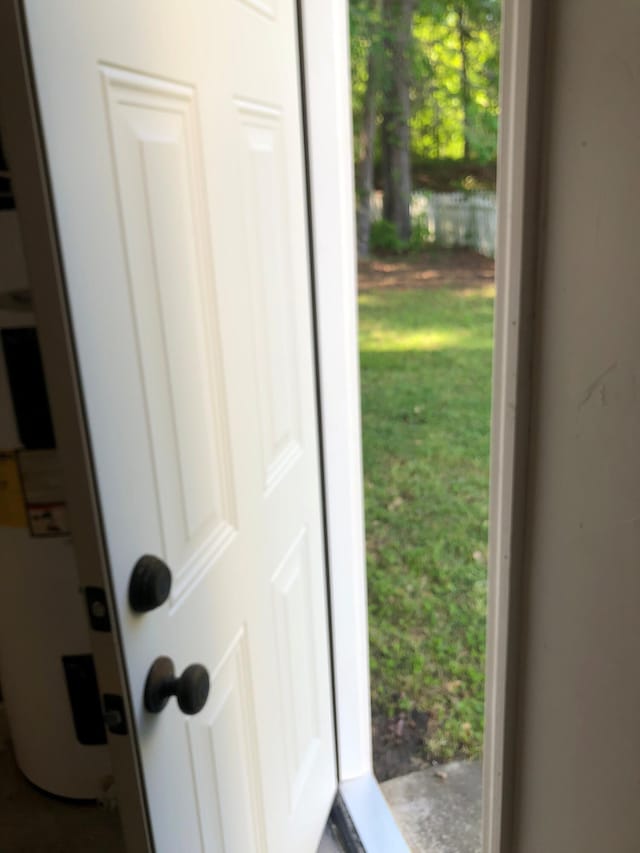 view of doorway to outside