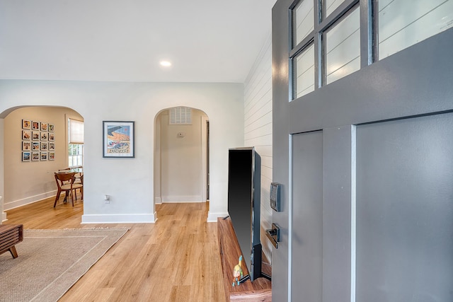 interior space featuring hardwood / wood-style floors