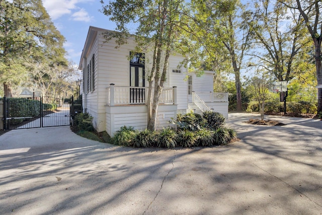 view of property exterior