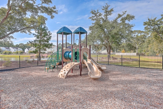 view of jungle gym