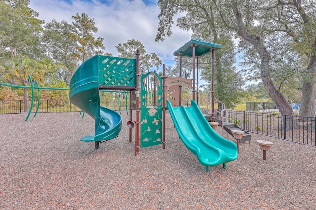 view of jungle gym