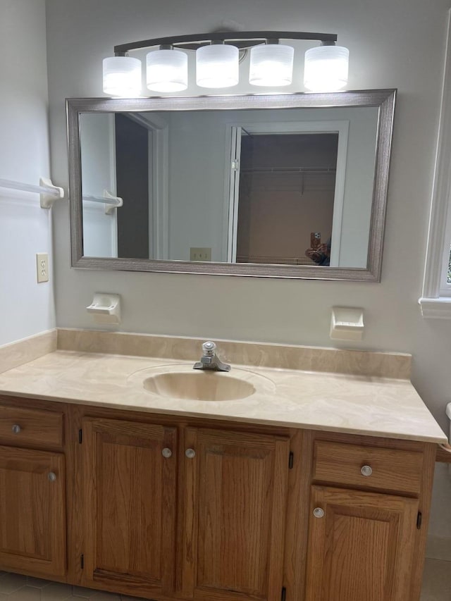 bathroom with vanity