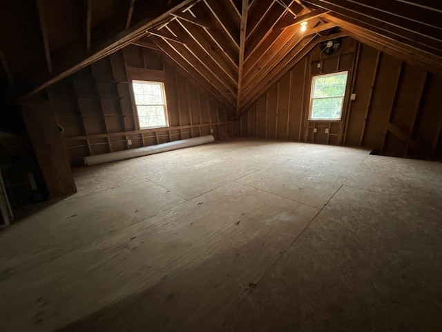 view of attic