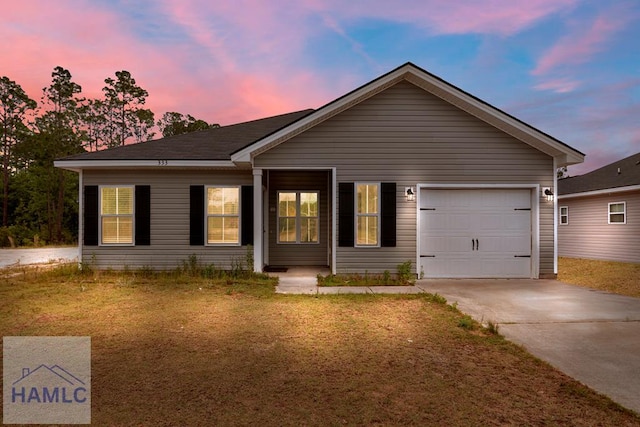 333 Grayson Ave, Hinesville, GA 31313 - ranch-style home with an attached garage, driveway, and a yard