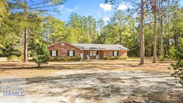 view of ranch-style home