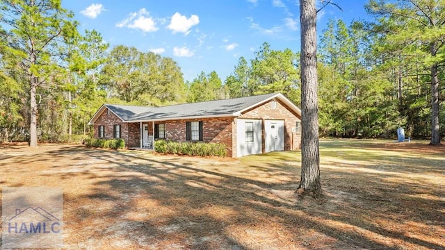 view of ranch-style home