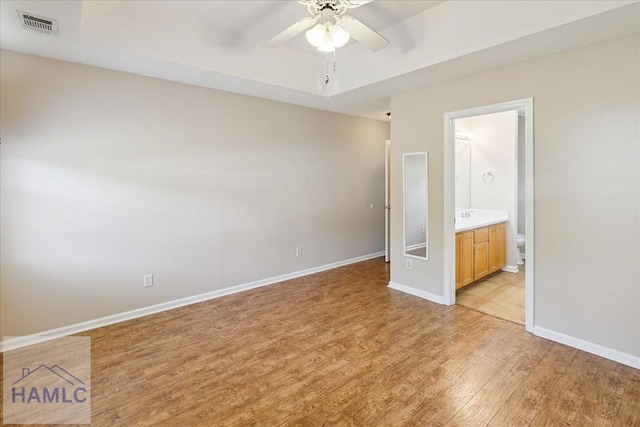 102 Penny Ln, Guyton, GA 31312 - empty room featuring light wood finished floors, ceiling fan, and baseboards