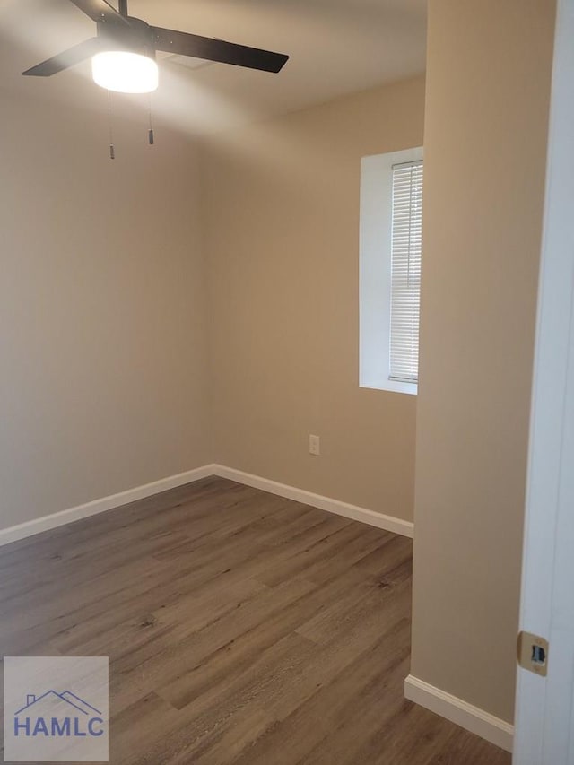 2922 7th St, Columbus, GA 31906 - unfurnished room featuring dark wood-type flooring and ceiling fan