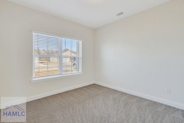 view of carpeted empty room