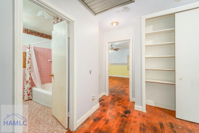 153 Drennon Dr, Jesup, GA 31545 - hall with wood finished floors