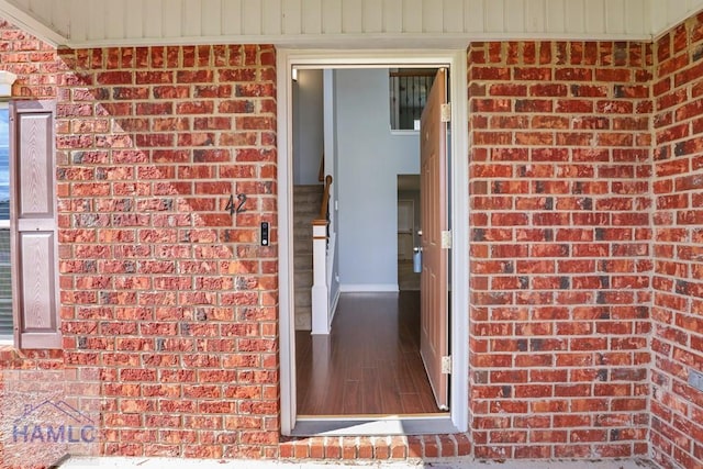 42 Kinlock Ct, Midway, GA 31320 - property entrance featuring brick siding