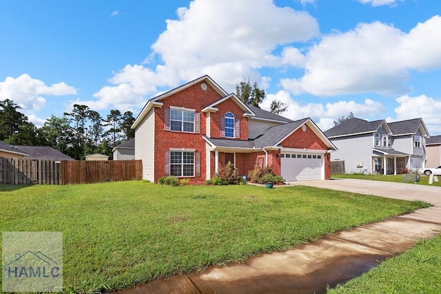 42 Kinlock Ct, Midway, GA 31320 - traditional home with brick siding, driveway, and a garage