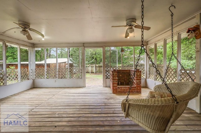 985 Seven Oaks Rd, Jesup, GA 31546 - sunroom / solarium featuring ceiling fan